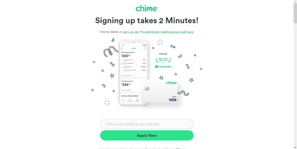 Sign-Up In 2 Minutes And Open Checking Account Online Instantly At Chime. 