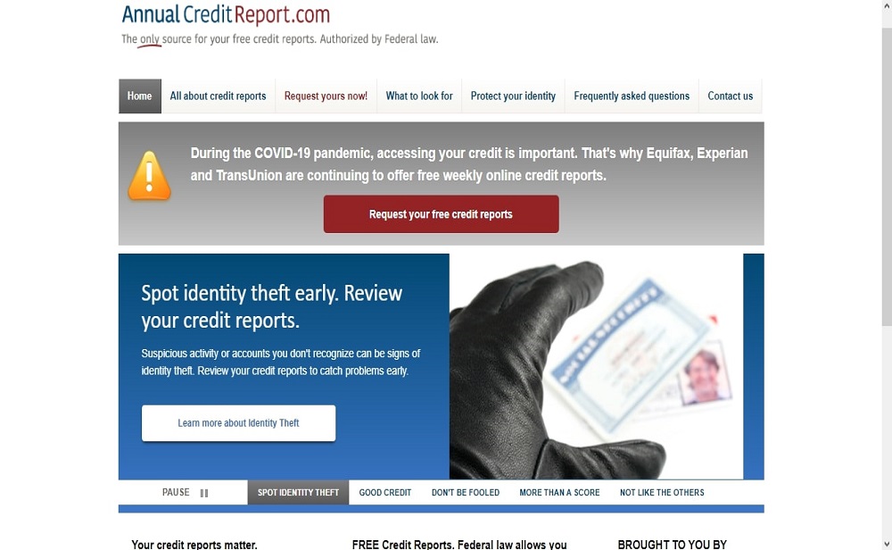 Request Annual Credit Report